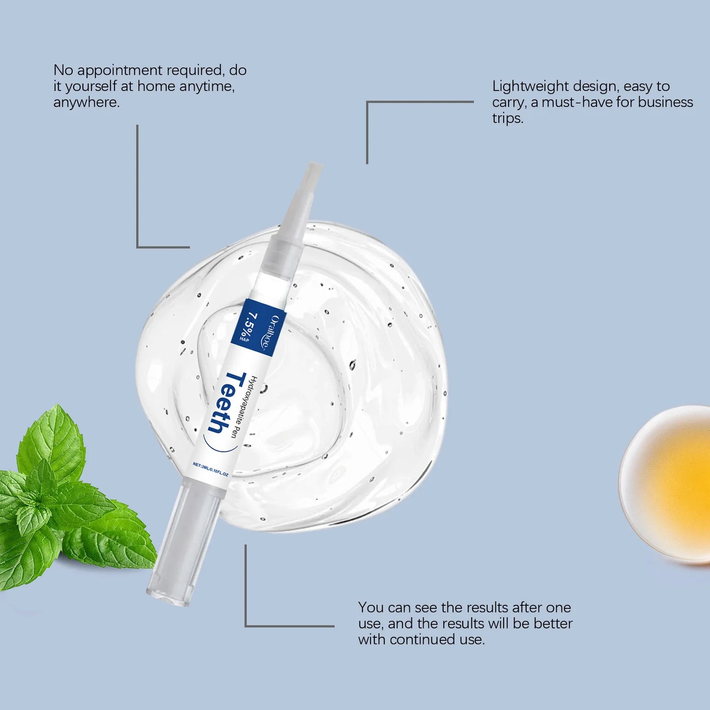 Oralhoe Teeth Whitening Pen | Stain Removal & Fresh Breath