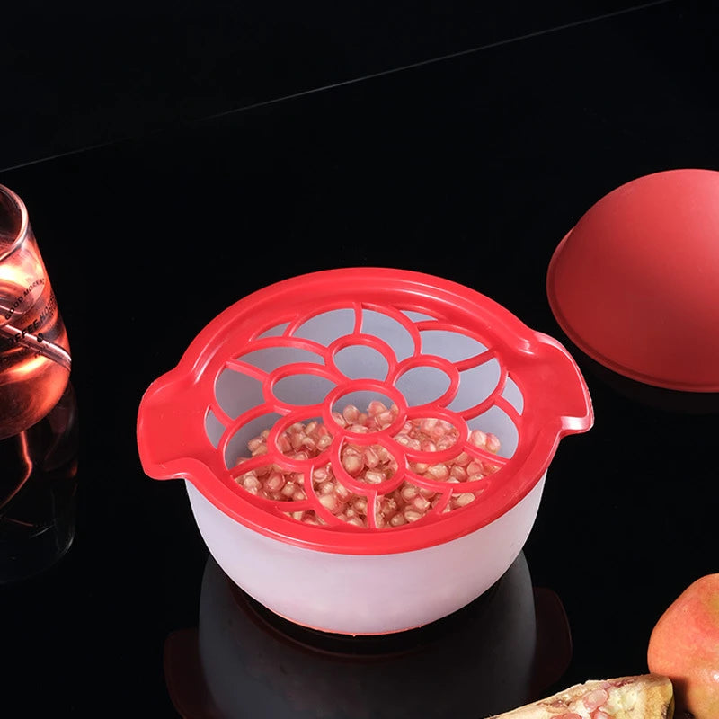 Pomegranate Pulp Separator Pomegranate Seed Remover Silicone Pomegranate Peeling Bowl Home Kitchen Accessories Kitchen Tools Peaceful Pleasures Health and Wellness