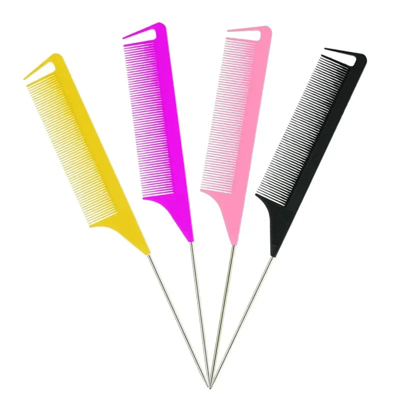 Plastic Comb Hair Tool, Point - tail Comb, Hair Salon Color Brush, 2021 New Highlight Modeling Comb Peaceful Pleasures Health and Wellness