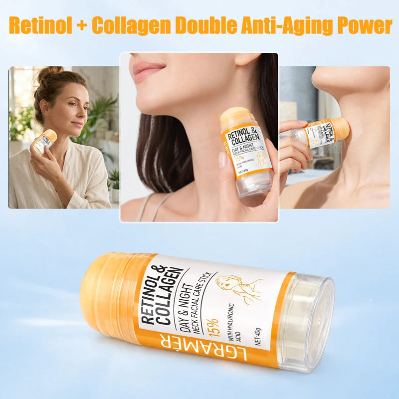 1/2PCS Retinol & Collagen Neck Facial Care Cream - 40g | Firming, Moisturizing & Lifting | Hyaluronic Acid for All Skin Types Peaceful Pleasures Health and Wellness