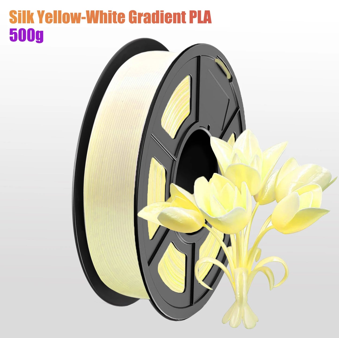 DINGSUN 3D 1.75mm Gradient Silk PLA Filament ±0.02mm | 200g–1kg