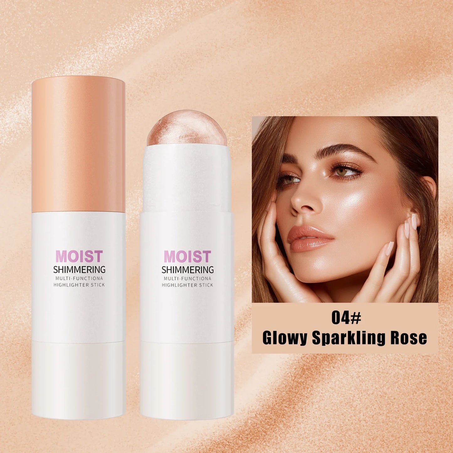 Hello Kiss 5-Color 3D Highlighter Contour Bronzer Shimmer Stick