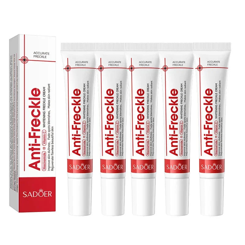 1/3/5pcs SADOER Anti Freckle Cream Face Whitening Creams Spot Removing Anti-aging Moisturizing Freckles Removal Facial Cream Peaceful Pleasures Health and Wellness 5pcs