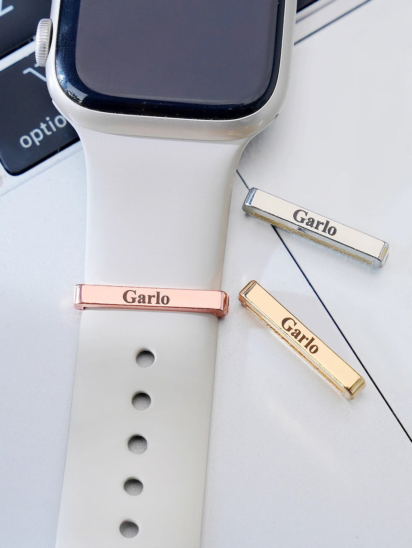 Custom Watch Band Charm Personalized Text Watch Charm Smart Watch Strap Decoration Jewelry Gift for Valentines Mothers Day Peaceful Pleasures Health and Wellness