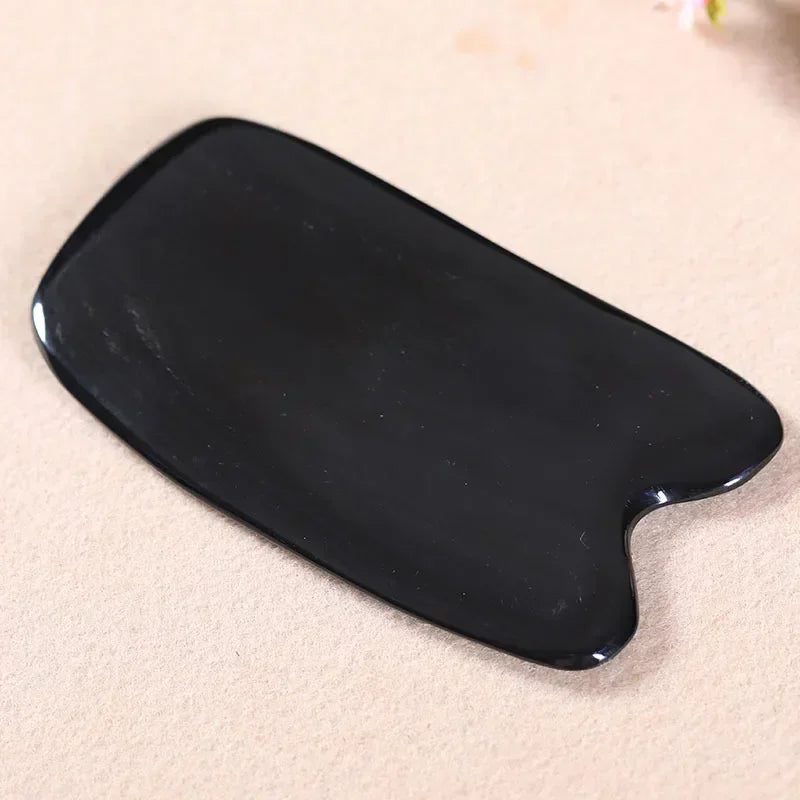Natural Bian Stone Gua Sha Tool – Facial & Neck Massage