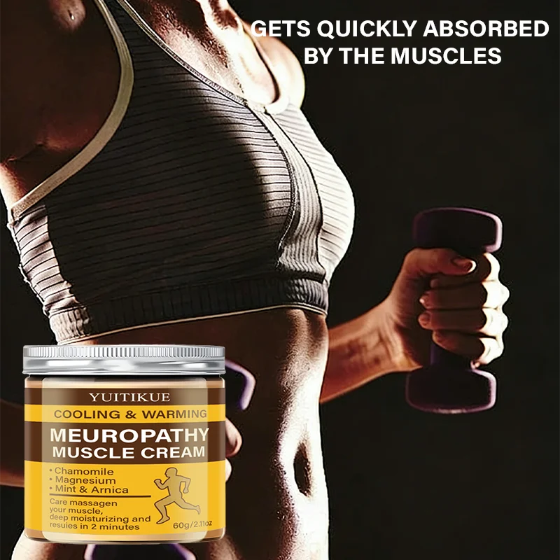 YUITIKUE Neuropathy Muscle Cream | Magnesium Arnica Mint Relief Muscle Relief Cream Peaceful Pleasures Health and Wellness
