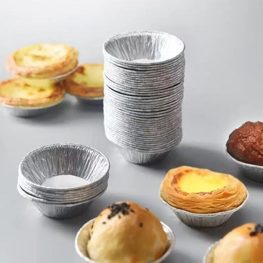Disposable Mini Tart & Pie Molds | Aluminum Foil 50/100 Pack Disposable Baking Molds Oasis Select