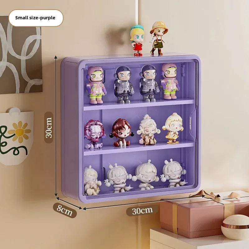 Wall Mounted Magnetic Display Rack for Action Figures & Blind Boxes