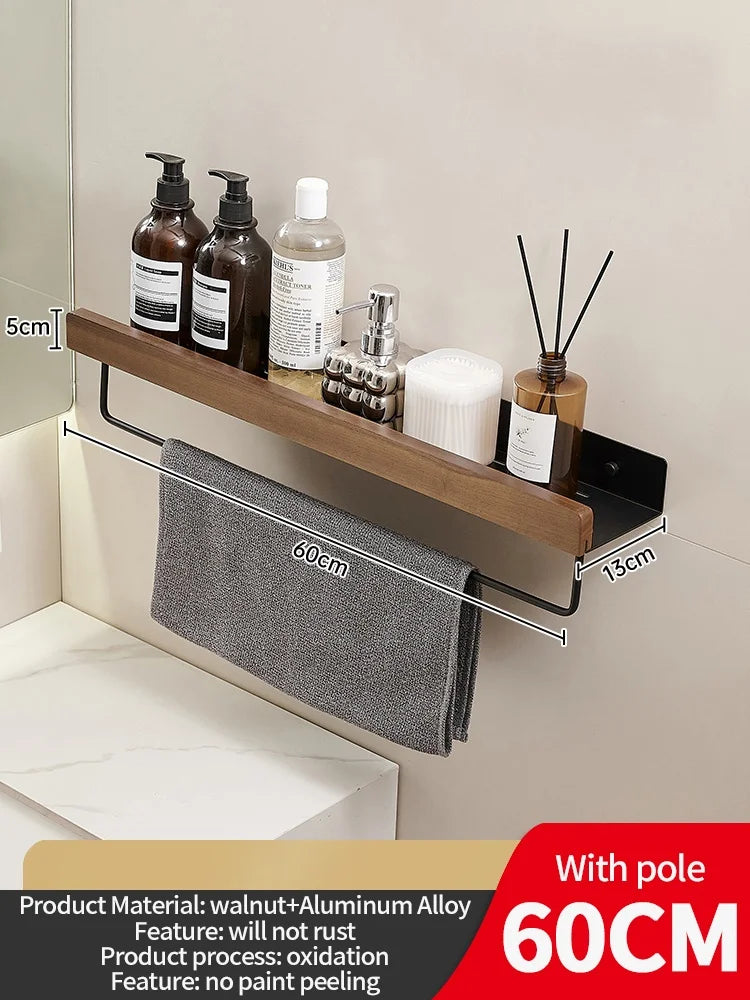Wooden Wall Mounted Shelf – Bathroom, Kitchen & Living Room