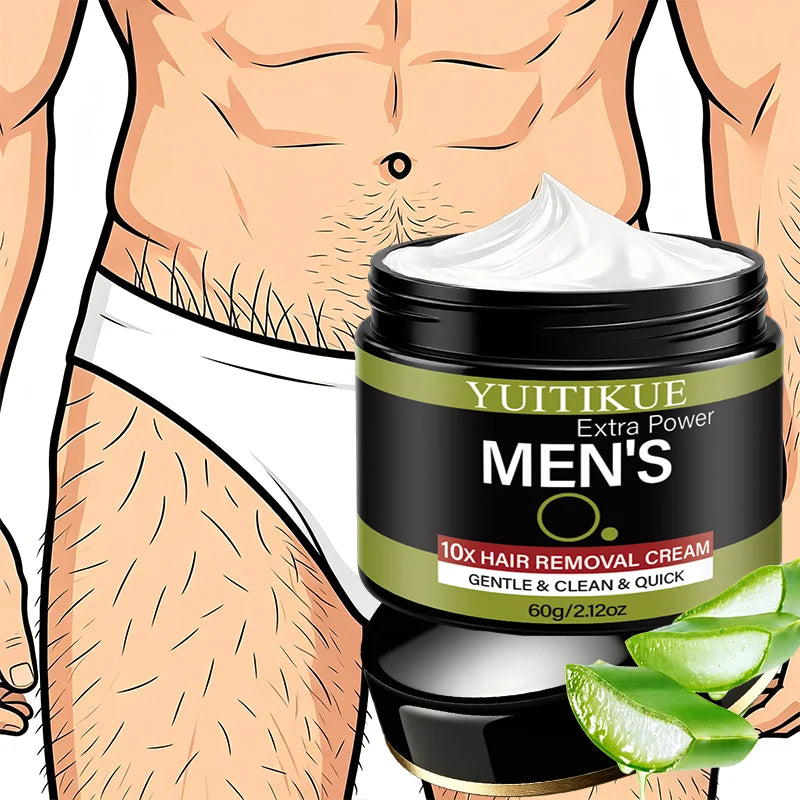 YUITIKUE Men's Hair Removal Cream – Gentle, All Skin Types