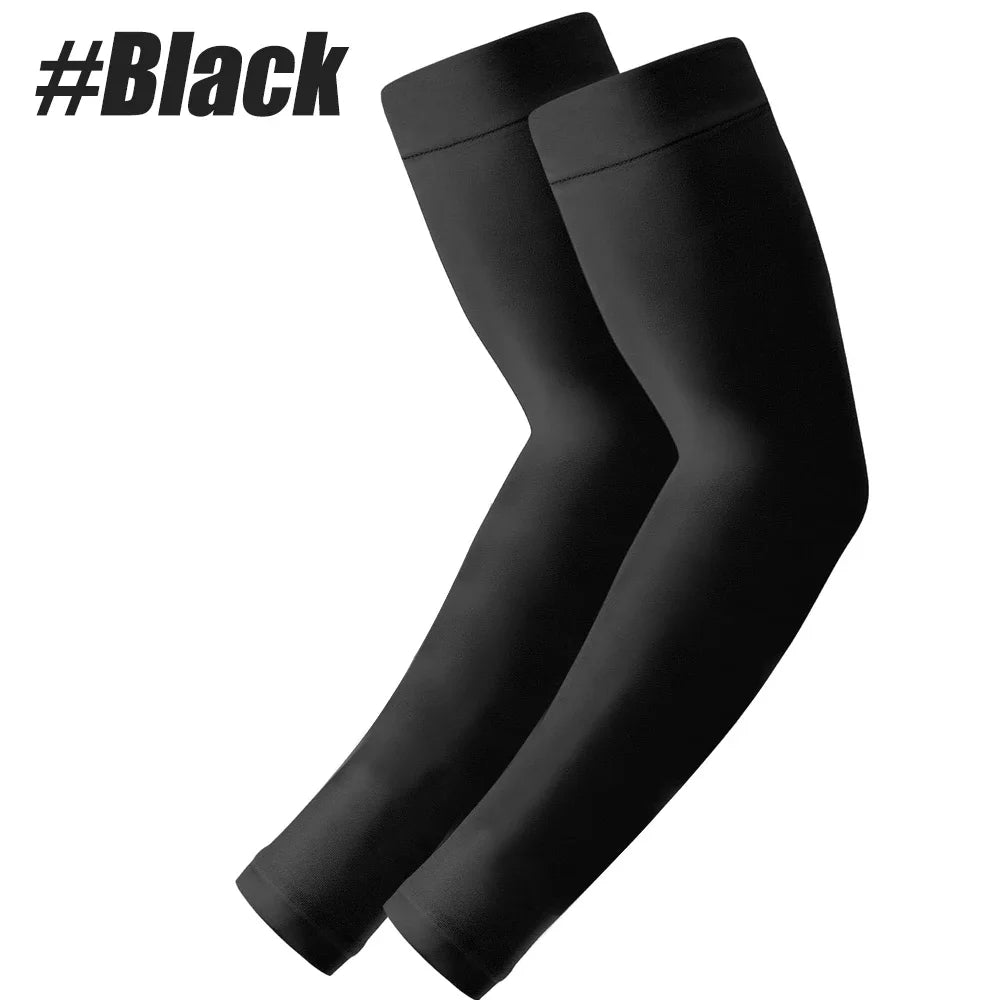 1Pair Lymphedema Compression Arm Sleeve, 20-30 mmHg Full Arm Support, Graduated Compression Arm Brace for Swelling, Arthritis Peaceful Pleasures Health and Wellness Black-1Pair L