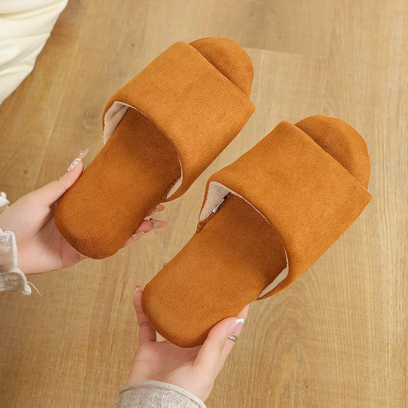 Non-Slip Indoor Slippers | Lightweight Suede Couple Home Shoes