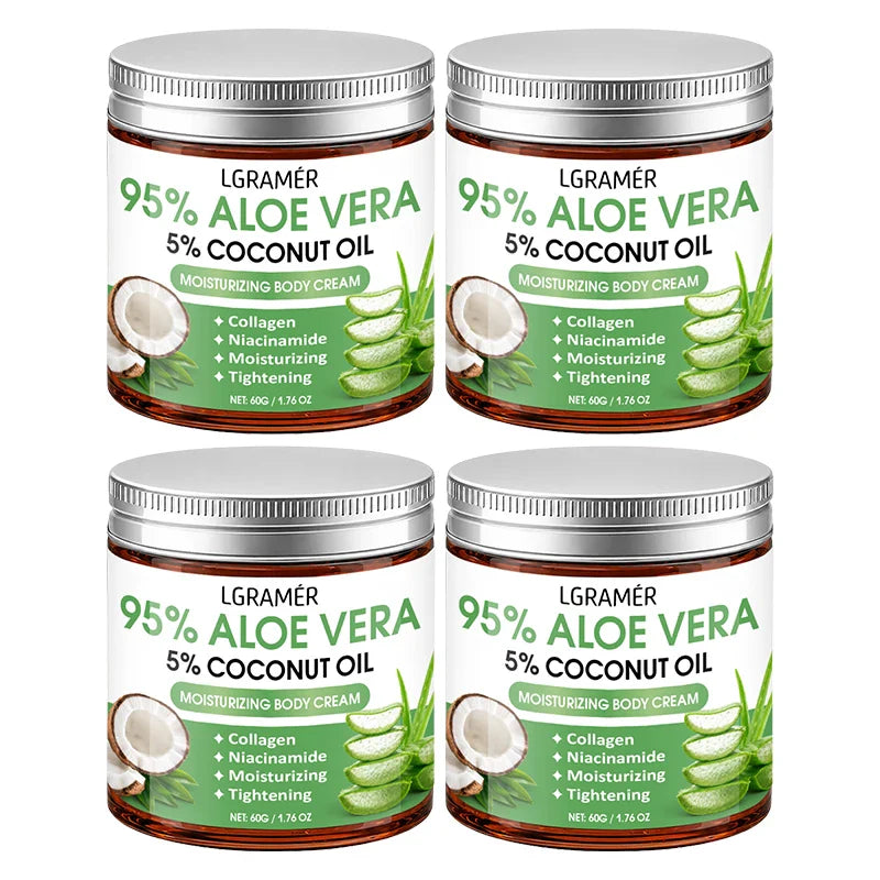 95% Aloe Vera Body Cream – Coconut Oil & Niacinamide | 30g