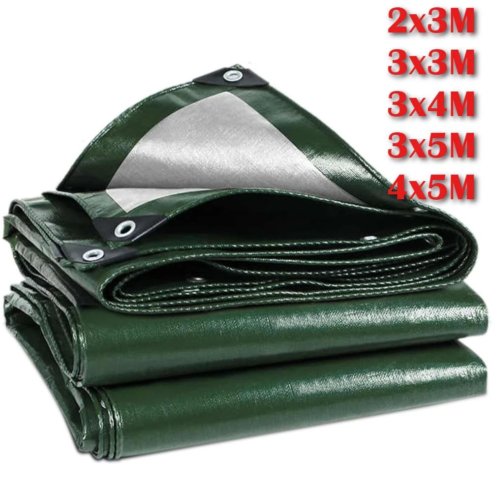 Heavy Duty Waterproof PE Tarp with Grommets | Multi-Size