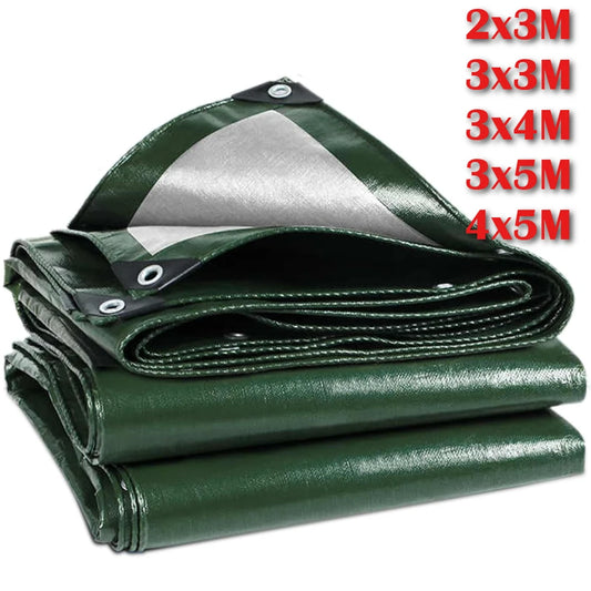 Heavy Duty Waterproof PE Tarp with Grommets | Multi-Size Waterproof Tarpaulin Peaceful Pleasures Health and Wellness