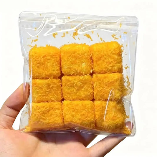 Realistic Coconut Milk Cube Squeeze Toy Satisfying Tactile Experience Peaceful Pleasures Health and Wellness