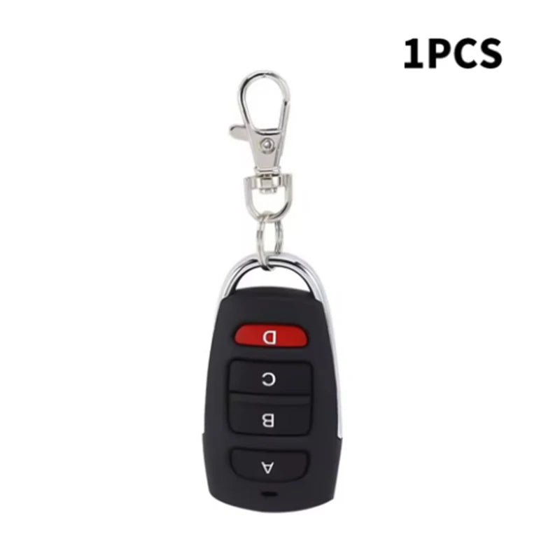 433MHz 4-key Copy Remote Control for Garage Door Access Control Door Barrier Gate Remote Wireless Control Intelligent Control Peaceful Pleasures Health and Wellness ABCD-1Pcs