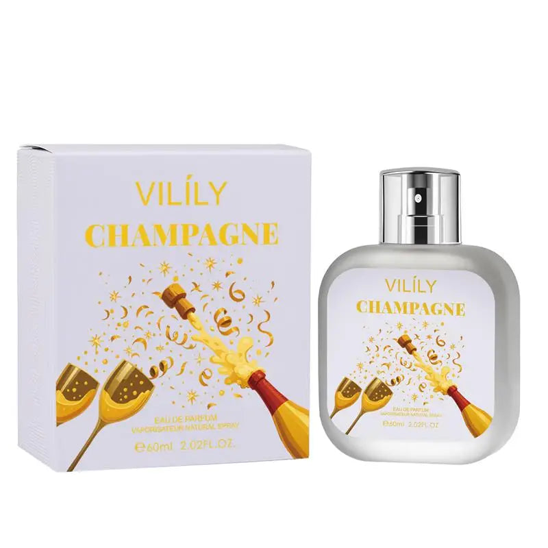 Vilily Fruity Woody Perfume 60ml Long Lasting Sweet Floral Scent Eau De Parfum Fragrance Elegant Women Daily Dating Body Spray Peaceful Pleasures Health and Wellness Style B Champagne
