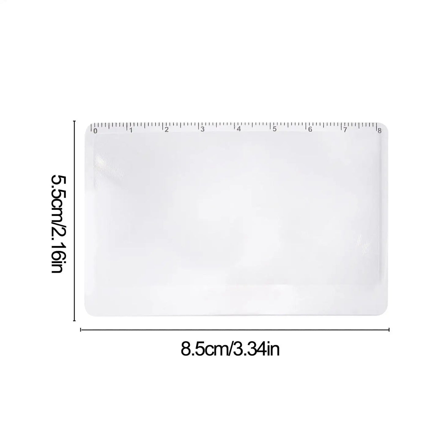 3X Wallet Magnifier Card – Pocket Magnifying Glass for Reading