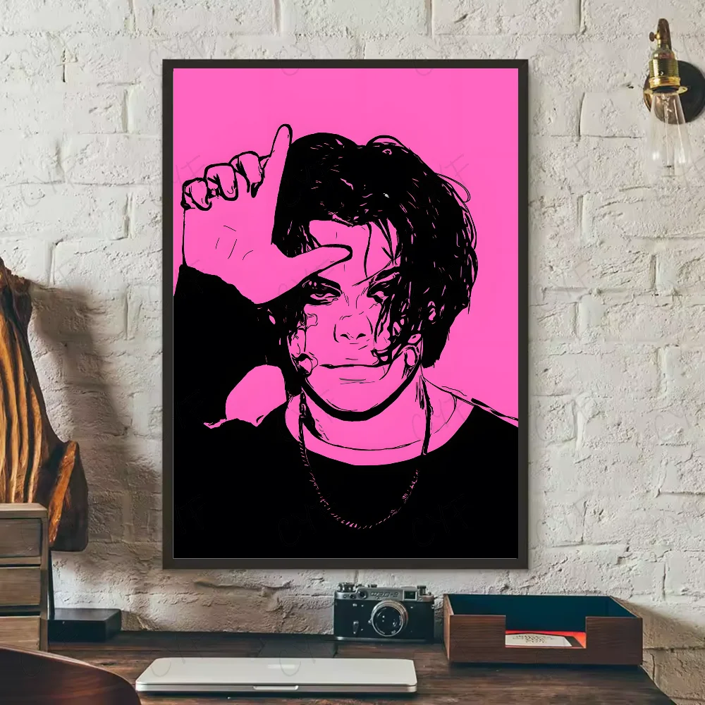 fashion Y-YUNGBLUD Singer Poster HD art sticky wall waterproof home living room bedroom bar aesthetic decoration Peaceful Pleasures Health and Wellness