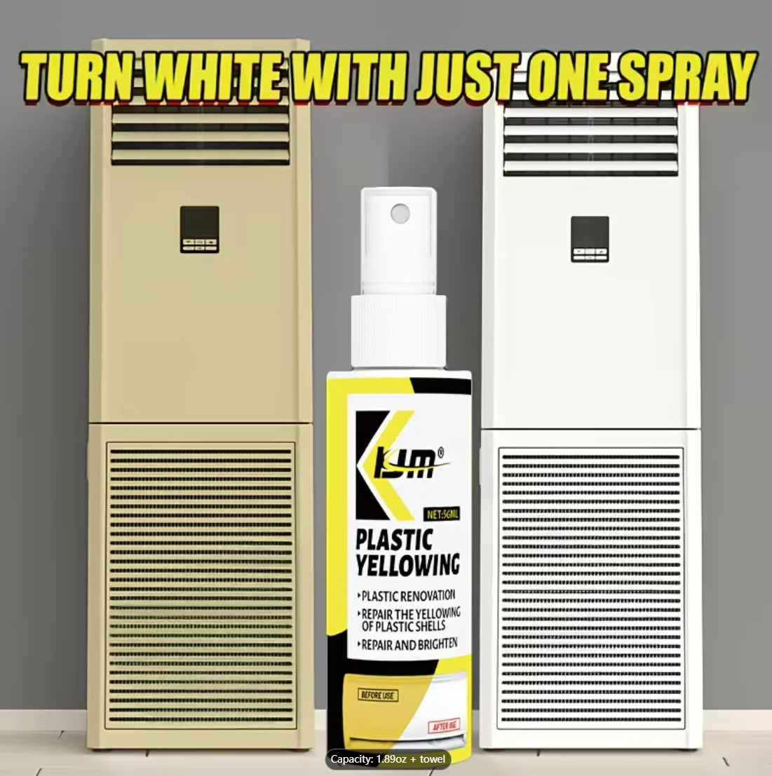 Plastic Yellowing Remover Spray – Restore White Plastic Easily