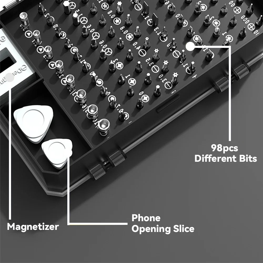115-in-1 Precision Screwdriver Set Multifunctional Magnetic Screwdriver Sets Computer PC Mobile Phone Equipment Repair Tool Kits Peaceful Pleasures Health and Wellness