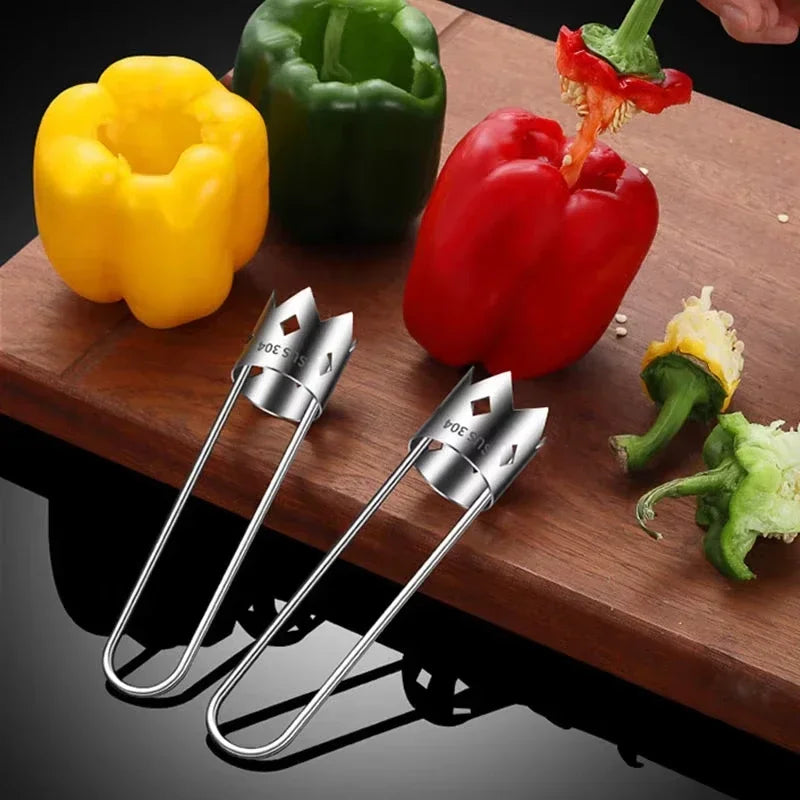 Portable Rust-Proof 304 Stainless Steel Core Remover for Pears and Apple Sharp Serrated Cutter Durable Hand Tool for Vegetables Peaceful Pleasures Health and Wellness