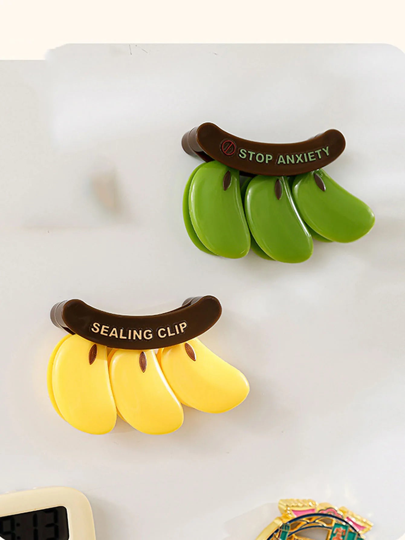 Magnetic Sealing Clips Plastic Bags Moisture-proof Freshness Clips Sealing Strips Snack Storage Clips Peaceful Pleasures Health and Wellness