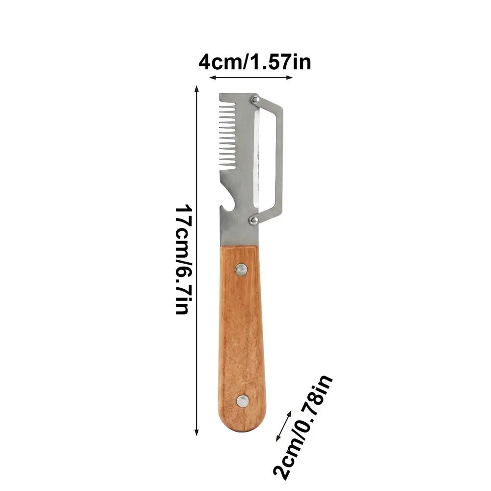 3-in-1 Stainless Steel Vegetable Peeler with Bottle Opener