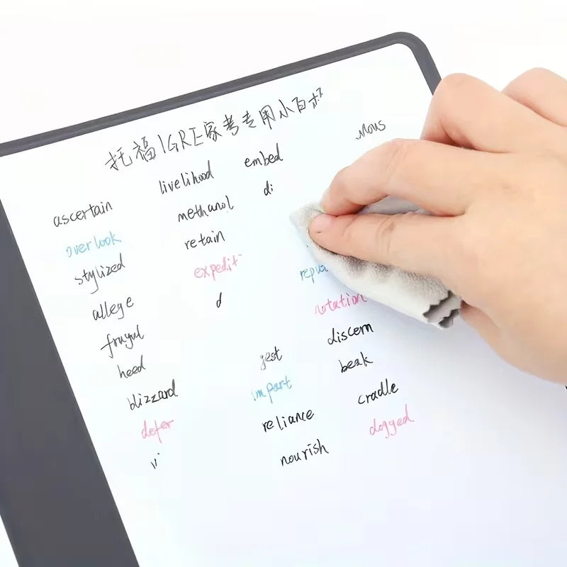 A5 Reusable Whiteboard Notebook Eraser Wipeable Board Portable Weekly