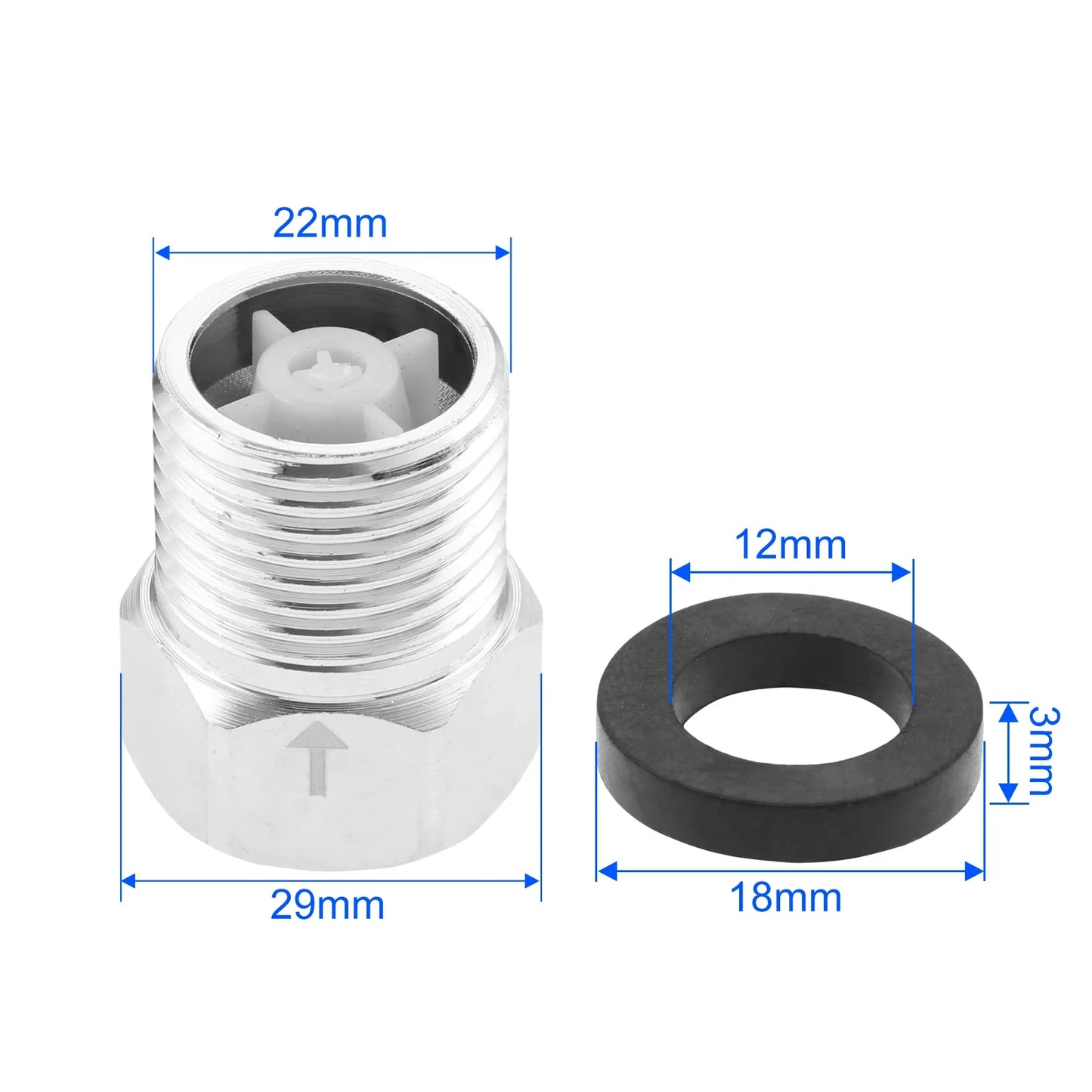 304 Stainless Steel Check Valve 29×22mm | One-Way Non-Return
