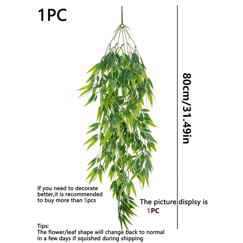 Artificial Willow Leaf Vine Hanging Decor – Party & Home