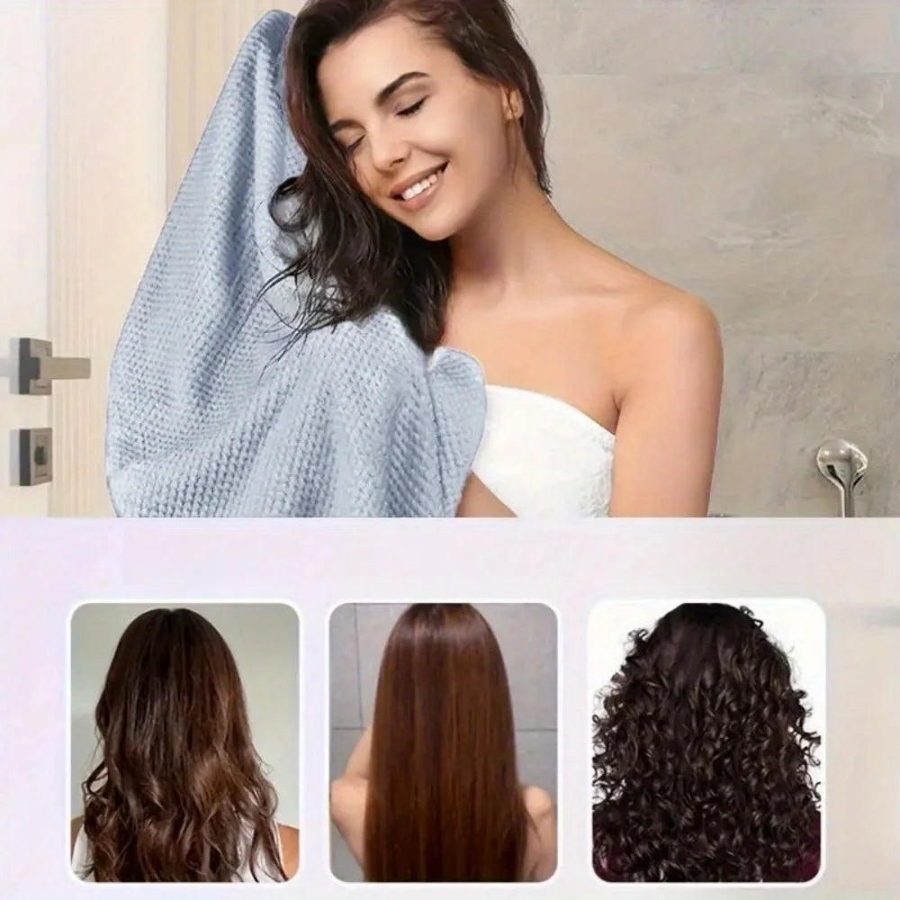 Microfiber Hair Towel Wrap – Anti-Frizz Fast Dry Turban
