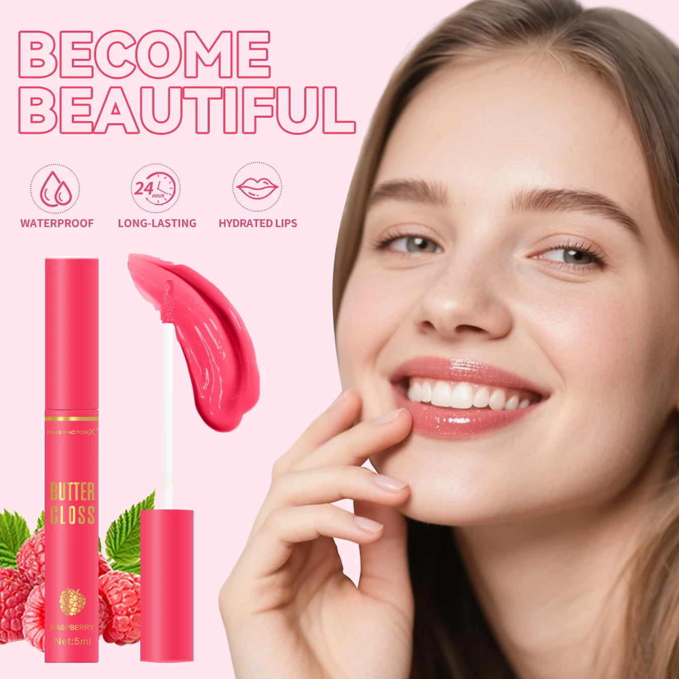 10 pack of dazzling water gloss lip oil, smooth and delicate, with color rendering, moisturizing, full and plump, women's gift Peaceful Pleasures Health and Wellness