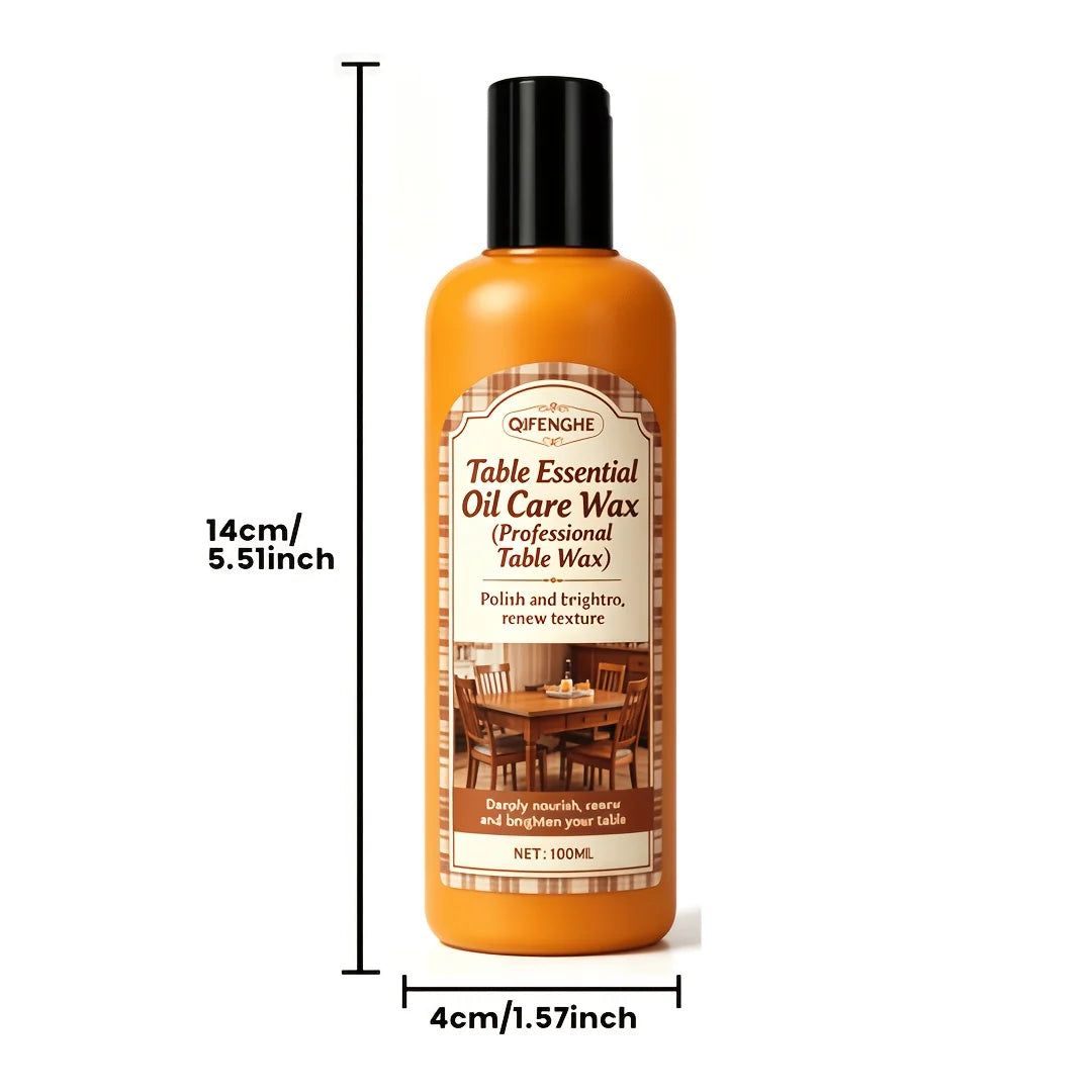 3.38oz Wood Table Wax – One-Step Polish & Protection