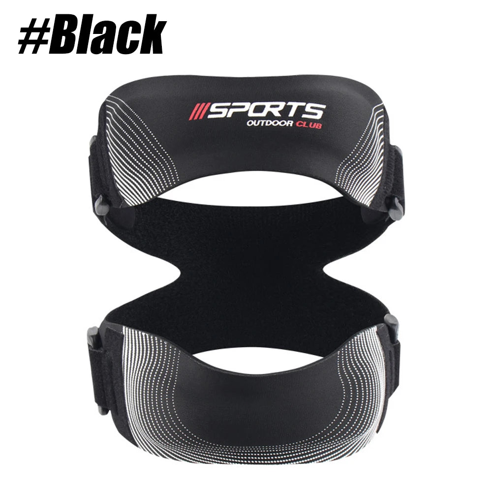 1PCS Patellar Support Strap - Tendon Knee Brace Patella Stabilizer for Pain Relief Adjustable Knee Joint Strap for Running,Sport Peaceful Pleasures Health and Wellness Black-1PCS