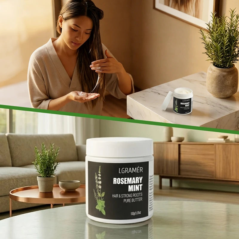 Rosemary Mint Hair & Strong Roots Curly - Natural Hair Growth & Damage Repair Treatment for Stronger, Healthier，Cleansing Hair Peaceful Pleasures Health and Wellness
