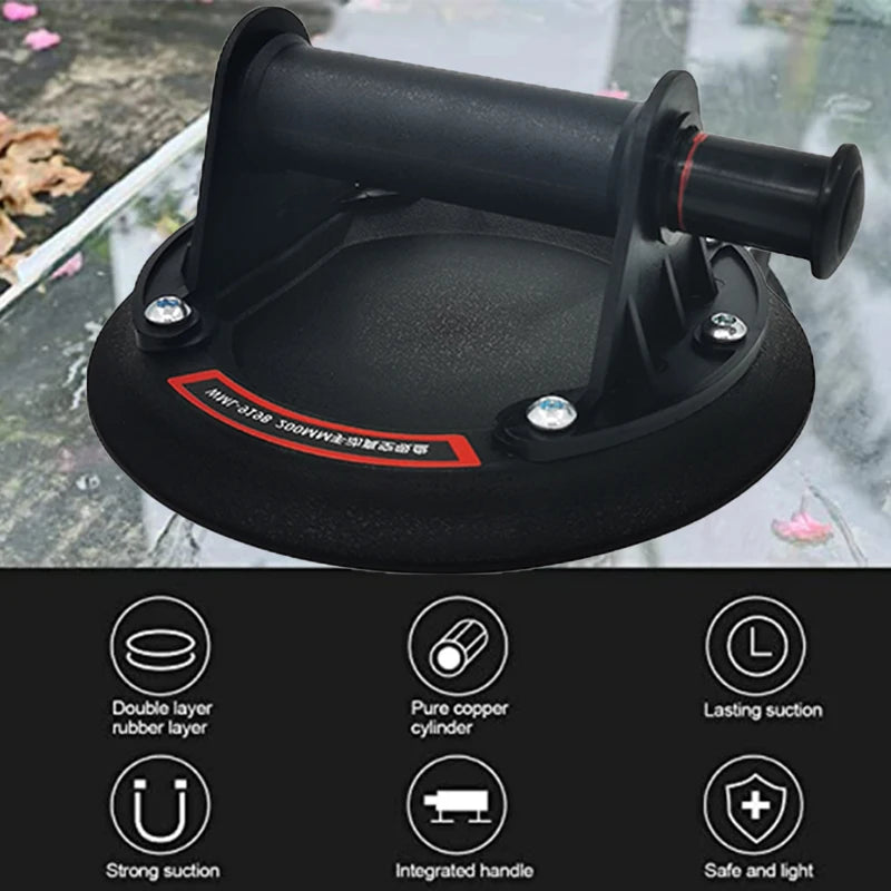 New Vacuum Suction Cup 200kg Loading Capacity Heavy Duty Vacuum Spreader for Tile Adsorption Glass Granite Lifting 8 Inch Cup Peaceful Pleasures Health and Wellness
