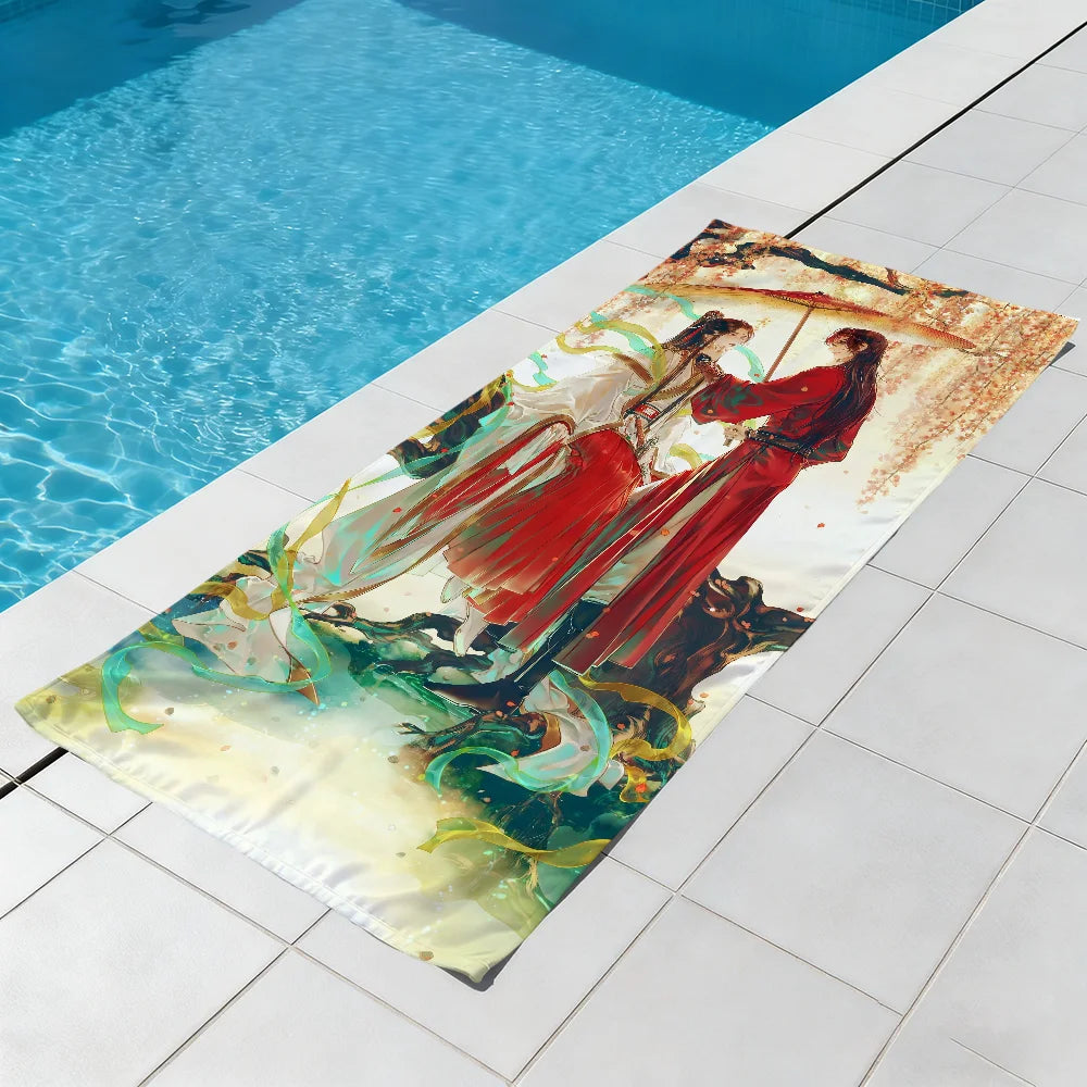 Anime Quick-Dry Beach Towel | Soft Microfiber Pool & Travel Quick-Dry Beach Towel Peaceful Pleasures Health and Wellness