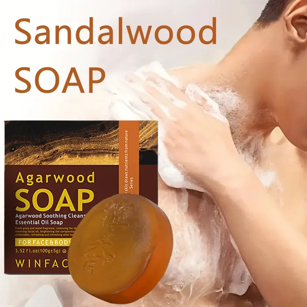 SADOER Sandalwood Brightening Handmade Soap | Deep Cleanse