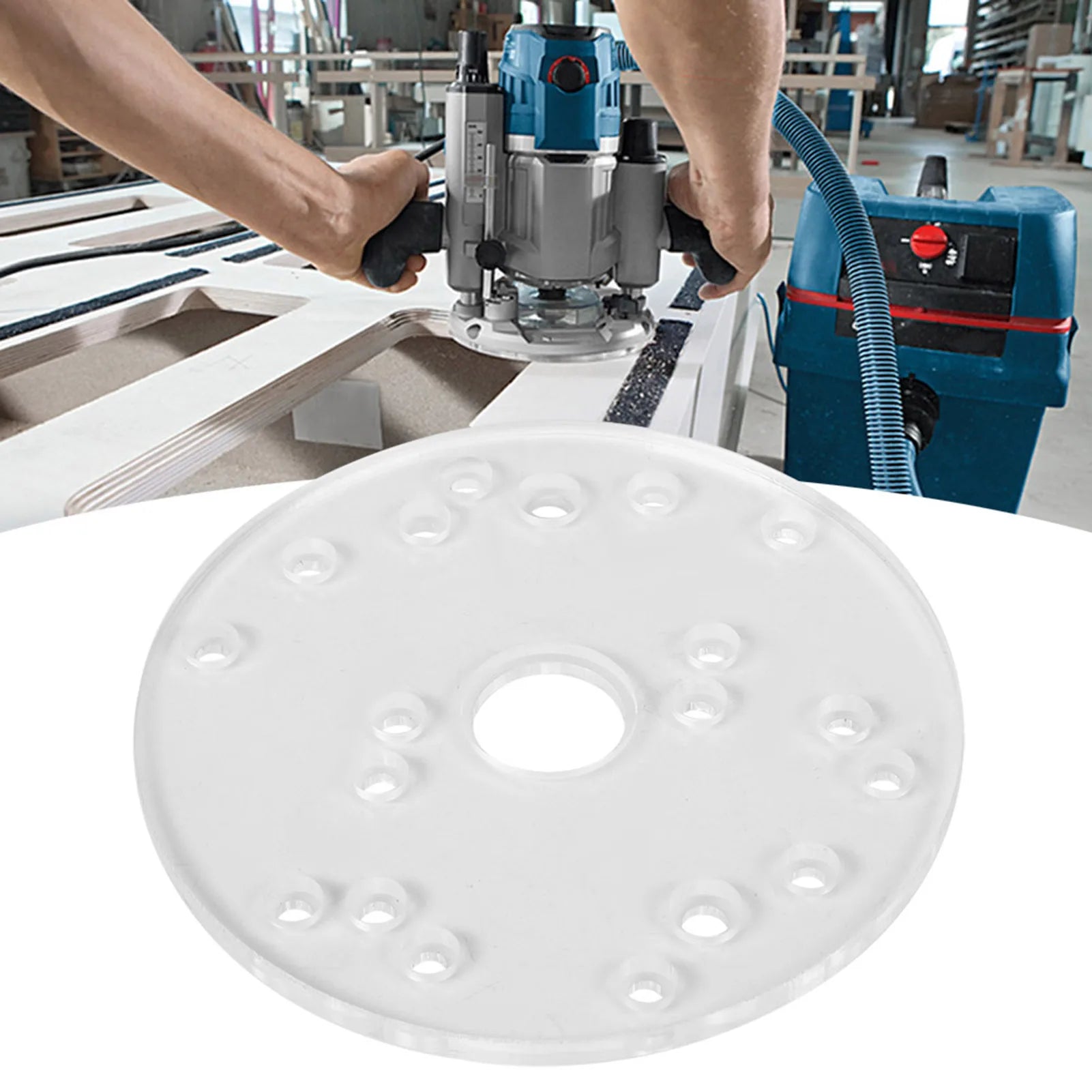 Router Base Router Base Plate Acrylic with Centering Pin Screws for Trim Routers Woodworking Auxiliary Tool Peaceful Pleasures Health and Wellness