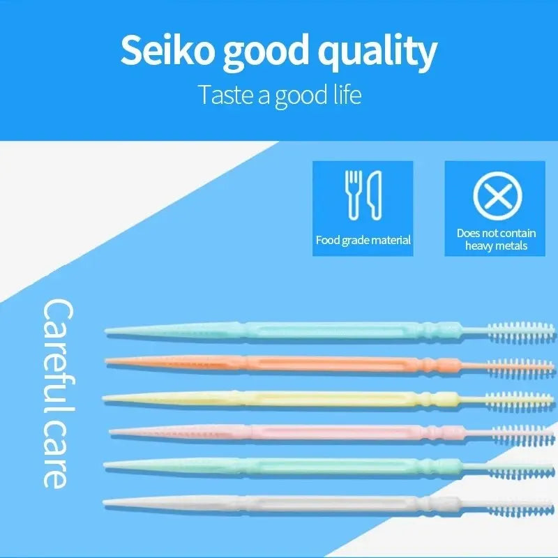 【Hot sales】Disposable double-head floss 200 toothpicks, floss, toothpicks Dental cleaning and care supplies Peaceful Pleasures Health and Wellness