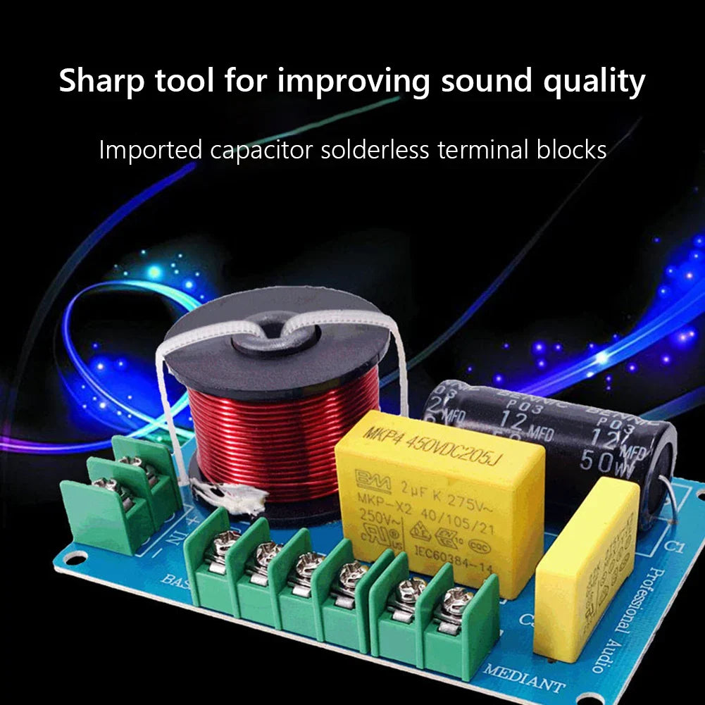 3-Way Hi-Fi Crossover Filter Module MKP 200W – 3.5–8" Speakers