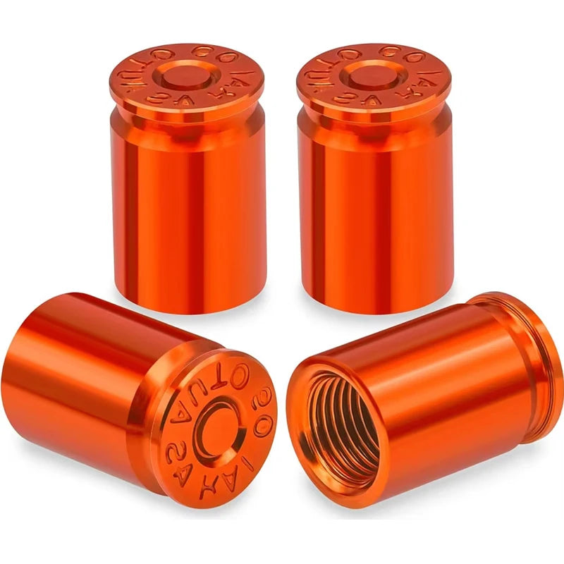 Bullet Shell Tire Valve Stem Caps Aluminum Alloy Car Air Cap Cars SUV
