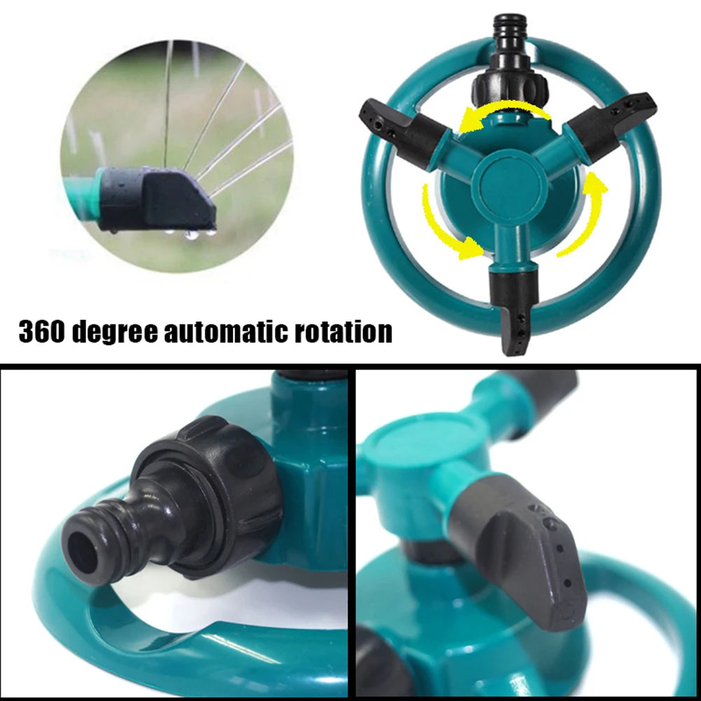 360° Auto-Rotating Garden Sprinkler – Eco-Friendly Lawn Watering Peaceful Pleasures Health and Wellness