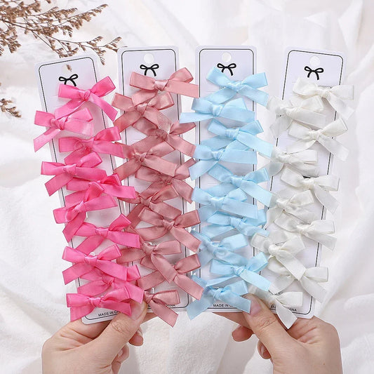 Wholesale Kids Sweet Solid Mini Bowknot Hair Clips Baby Girls Ballet Peaceful Pleasures Health and Wellness