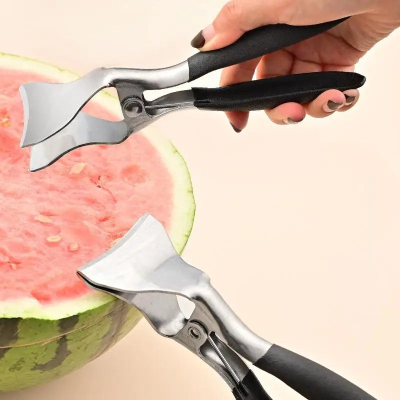 Stainless Steel Watermelon Splitter | Anti-Slip Fruit Cutter Tool