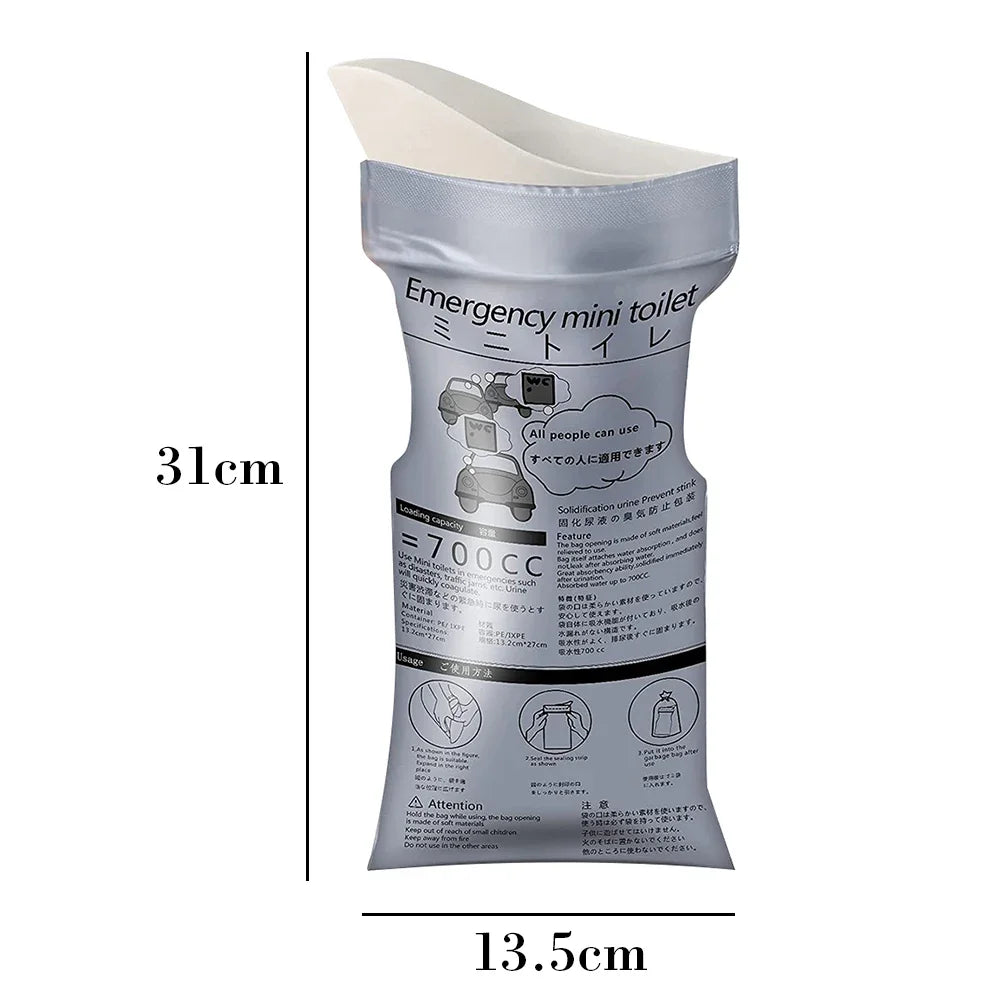 5-100PCS 700cc Car Urinate Bags Camping Outdoor Easy Emergency Piss Bags for Baby Women Men Vomit Bag Portable Toilet Bathroom Peaceful Pleasures Health and Wellness
