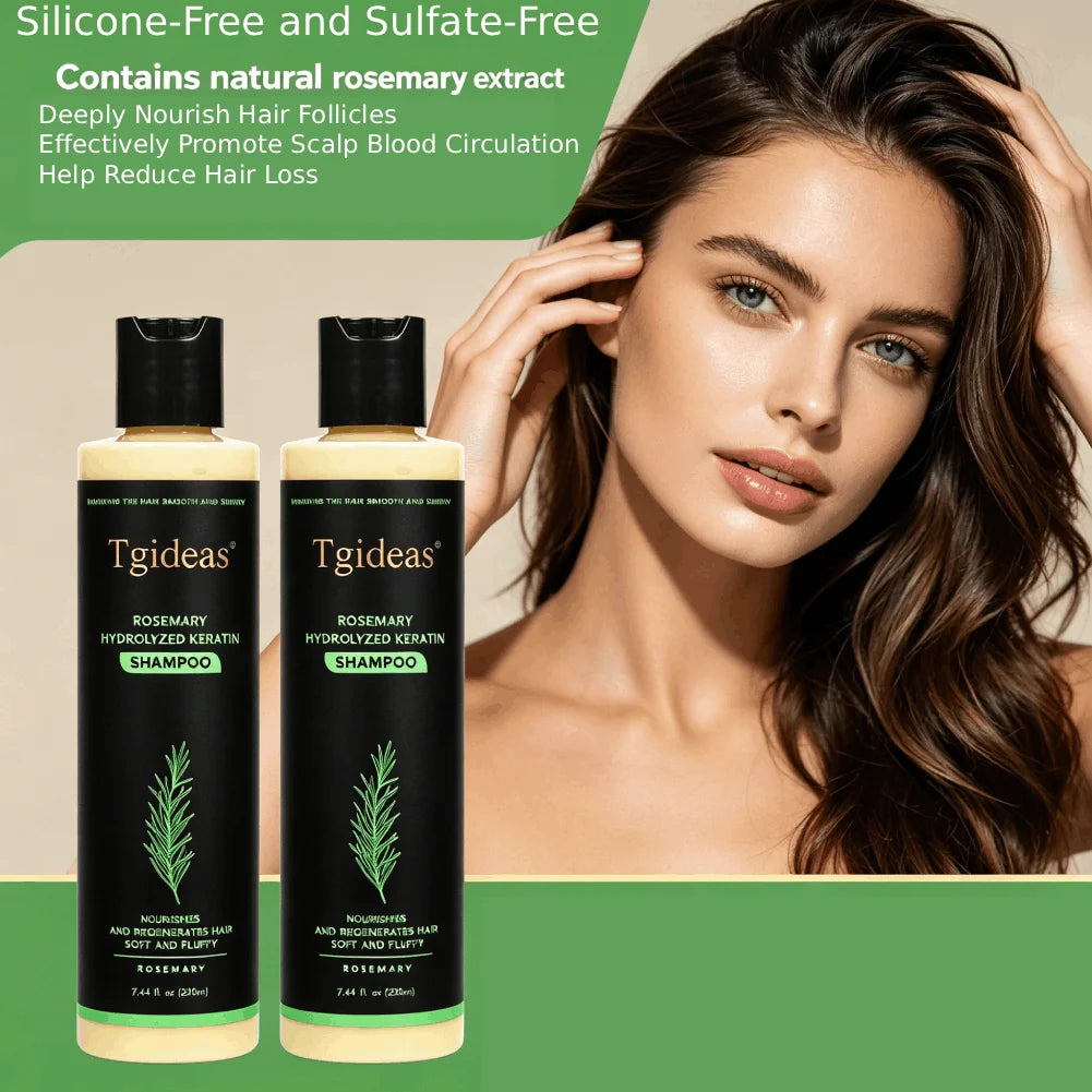 Rosemary Hair Growth Shampoo Organic Rosemary Oil Deeply Nourish Hair Follicles Promote Scalp Blood Circulation Reduce Hair Loss Peaceful Pleasures Health and Wellness