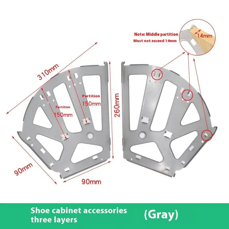 New 2Pcs Hardware Furniture Hinge 1/2/3 Layer Shoes Drawer Cabinet Hinge Rack Stainless Steel Foldable Shelf Accessories Peaceful Pleasures Health and Wellness A6